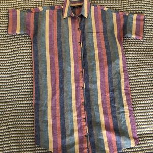 Madewell Courier Dress- Rainbow- Small